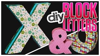 DIY Block Letters - Do It, Gurl