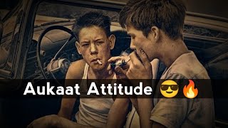 Aukaat Attitude 😎🔥 Shayari Status | 😈 Bad Boy Attitude Shayari Status | MZ Edit
