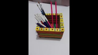 How to make a Pencil Box with Ice Cream Sticks