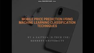 CLASSIFY MOBILE PRICES USING MACHINE LEARNING