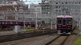 平日朝ラッシュ時の阪急梅田駅(2015年頃撮影)