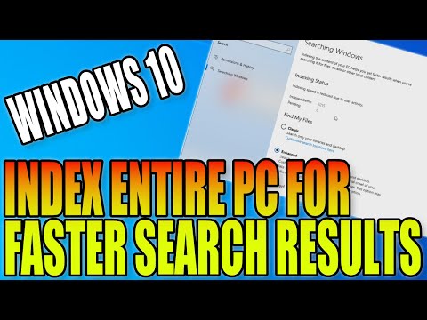How to Index Your Entire PC to Speed Up Windows 10 Search Results PC Tutorial