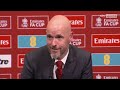 erik ten hag defends his position as man utd boss in fiery press conference