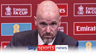 Erik ten Hag defends his position as Man Utd boss in fiery press conference