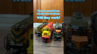 Testing vintage model trains!