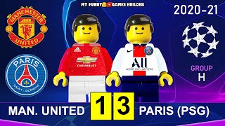 Manchester United vs PSG 1-3 • Champions League 20/21 Paris Saint-Germain All Goals Highlights Lego
