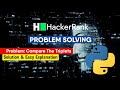 Compare The Triplets | How to solve competitive questions on HackerRank | Python| Session With Sumit