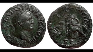 Vespasian Judaea Capta As, 71 AD