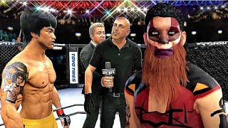 Bruce Lee vs. Warrior Neanderthal - EA sports UFC 4 - CPU vs CPU