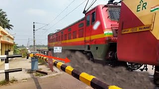 Massive Dust Storm Attack : Aggressive Balurghat Express Dangerous \u0026 Furious Skipped at Railgate