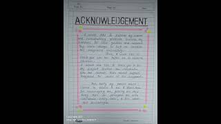 how to write #acknowledgement acknowledgement in English for #assignment #shorts #iamhere452