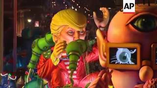 Raw: Giant Trump Float Enlivens Carnival in Nice