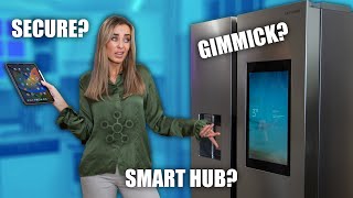 Is this Smart Fridge Spying on You? 😱 Samsung Family Hub Review: Touch Screen, Cameras & more