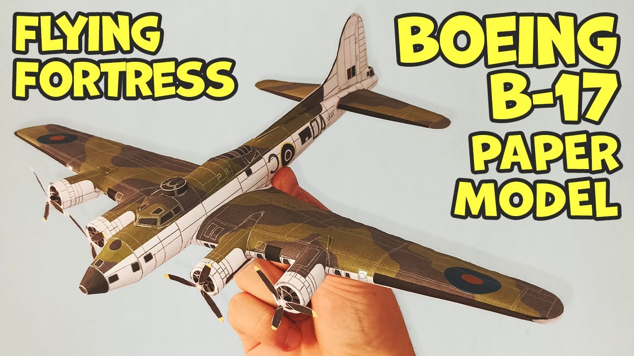 Boeing B-17 Flying Fortress Paper Model How To Make A Paper, 40% OFF