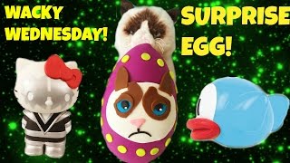 Wacky Cat Wednesday! Play-Doh Grumpy Cat Surprise Egg!