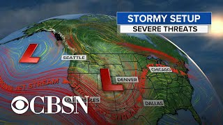 Large parts of the U.S. could see tornadoes, hail, high winds this weekend