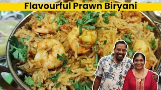 Flavourful PRAWN BIRYANI Recipe: JHINGA BIRYANI |  Easy SHRIMP BIRYANI |