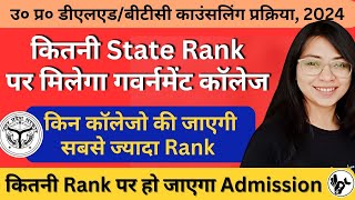 UP DELED Counselling Process 2024/deled state rank 2024 kaise dekhe/up deled state rank 2024