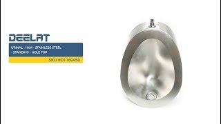 Urinal - 1mm - Stainless Steel - Standing - Hole Top     SKU #D1160450