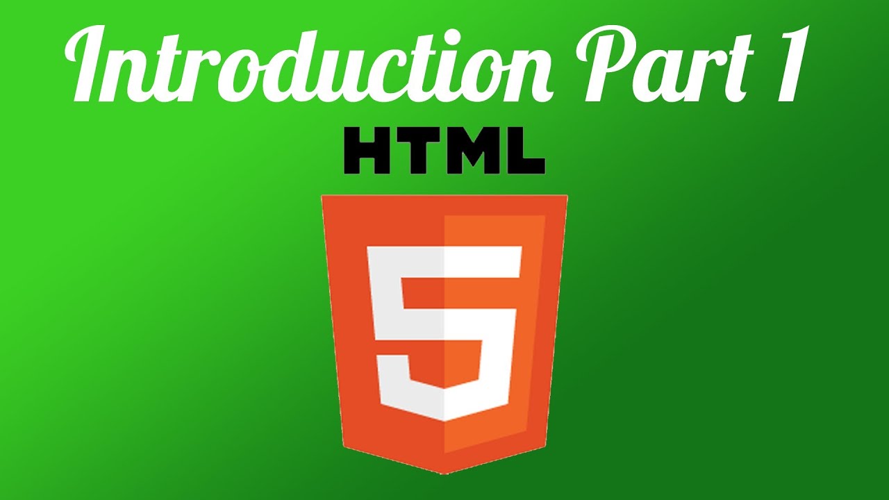 HTML5 - Introduction Tutorial For Beginners Part 1 - YouTube