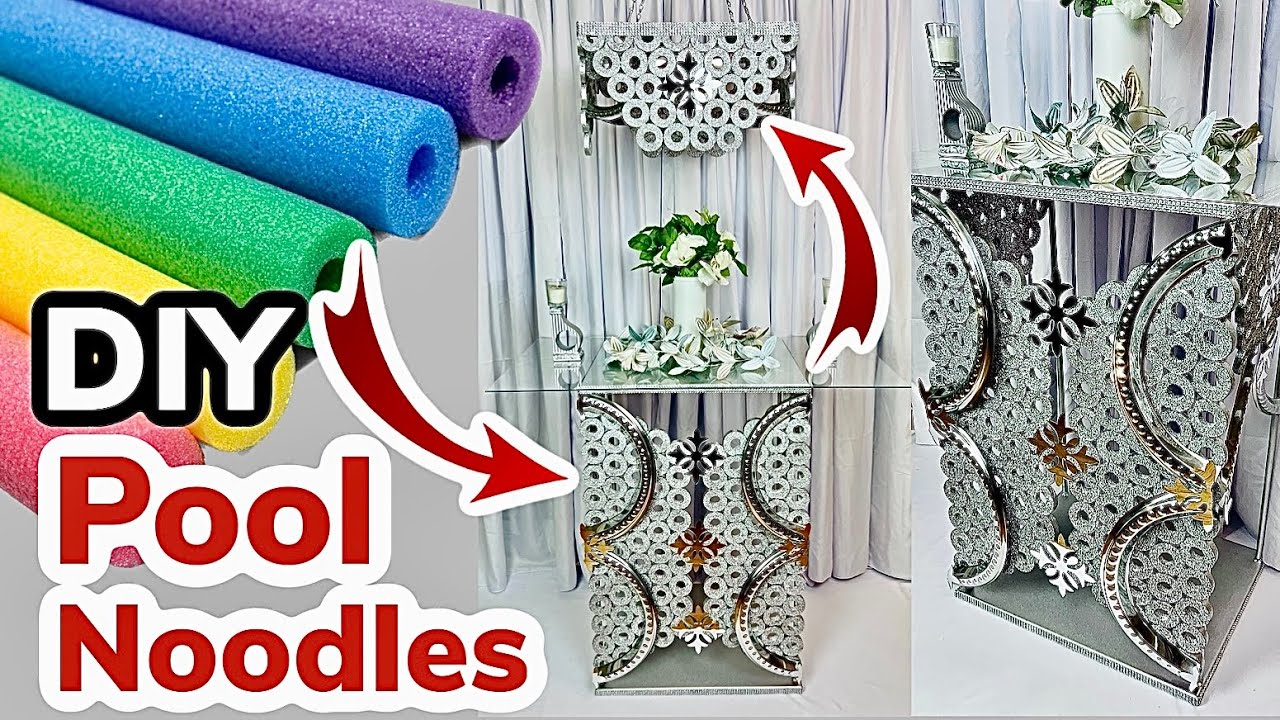 New Amazing 🤩 DIY Using Dollar Tree Pool Noodles | Enteryway Table ...