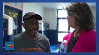A custodian with a sweet smile and soul