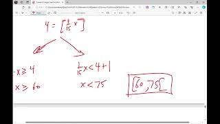 Greatest Integer Function Word Problem Example 3