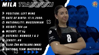 Mila Trajkovikj - Left Wing - ZRK Metalurg - Highlights - Handball - CV - 2022/23