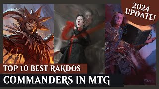 10 Best Rakdos Commanders in MTG! | 2024 Update! | Magic The Gathering EDH