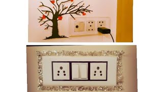creative easy home Switchboard decoration ideas || simpal super Switchboard  || save money ideas.
