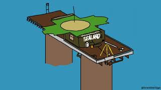 British Invasion of Sealand (3D Mapping)