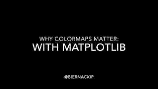matplotlib colormaps matter