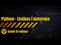Python tkinter - Listbox i datoteke