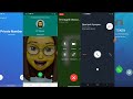 Incoming + Outgoing Call Fake Calling Screen Video Google Duo vs Zangi vs WhatsApp