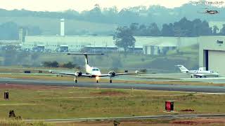 PIPER PA 42 1000 CHEYENNE lV PR-NDN EX D-ILDO POUSANDO RWY 36  EM JUNDIAÍ SP COM AUDIO