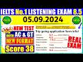 IELTS LISTENING PRACTICE TEST 2024 WITH ANSWERS | 05.09.2024