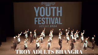 Troy Adults Bhangra @ Furteelay Dance Youth Festival 2024 (Balcony View)