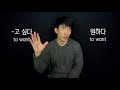 korean q u0026a want 원하다 vs 고 싶다