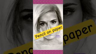 How long it takes to draw like this? #celebrities #pencildrawingtechniques #drawing #emmawatson