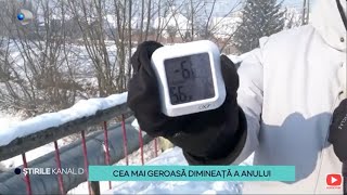 Stirile Kanal D - Cea mai geroasa dimineata a anului: -20 de grade! | Editie de pranz