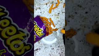 I’m testing flamin’ hot flavored Cheetos 🇺🇸🔥#food #asmr #spicy #snacks