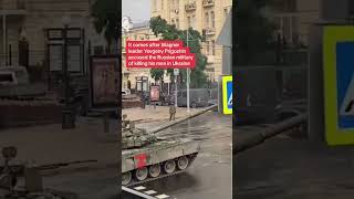 Wagner armed troops near Russian military HQ