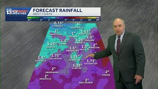 Tracking Storms: More rain, heavy storms in Alabama's weather forecast through the weekend