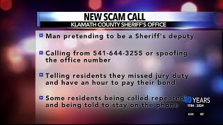 Klamath County Sheriff's Office warns public about new scam call