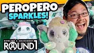 Cute Peropero UFO Catcher Wins! Playing Claw Machines at Round 1 Arcade!