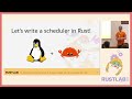 crafting a linux kernel scheduler in rust andrea righi