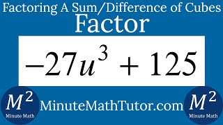 Factor Completely -27u^3+125