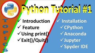 Python 3.7 Tutorial #1 | Computer Science with Python | Informatics Practices with Python