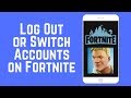 How to Log Out or Switch Accounts on Fortnite for iOS