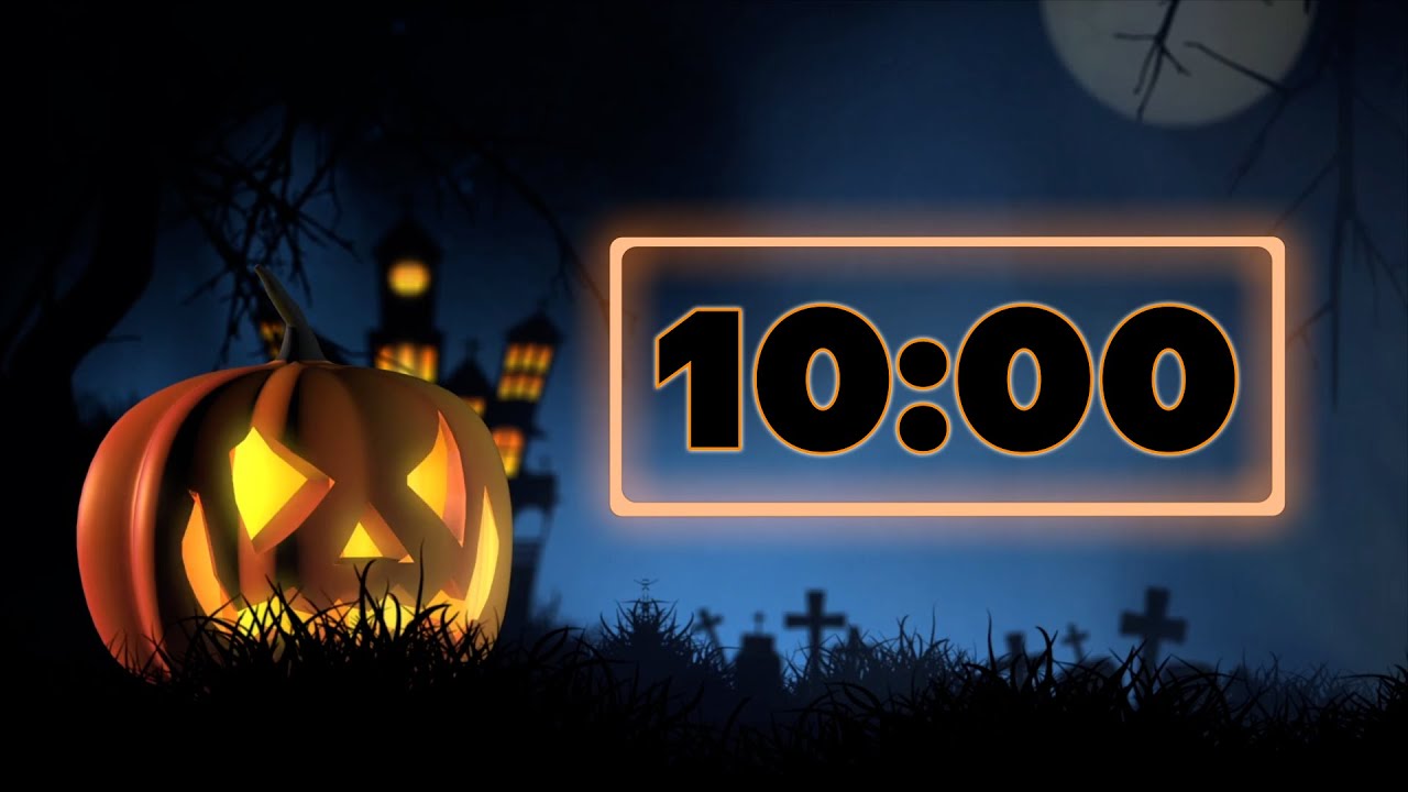 10 Minute Timer Spooky Halloween Ambient Sounds For Classroom Youtube